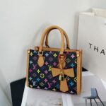 Square printed bow bag - Image 6