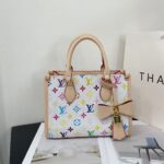 Square printed bow bag - Image 2