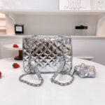 shiny metallic backpack - Image 4