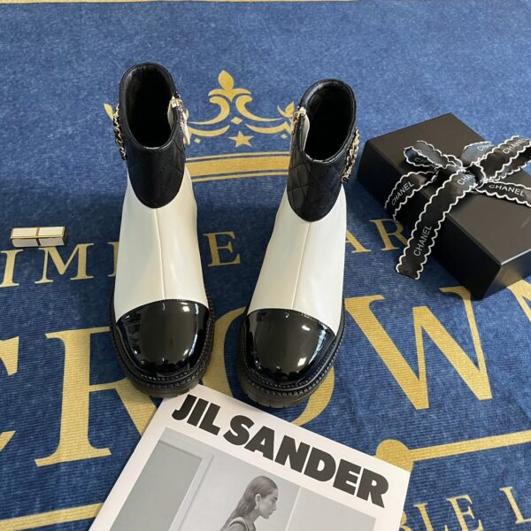 C 2 tone real leather boots - Image 2