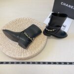 C chain detail real leather boots - Image 2