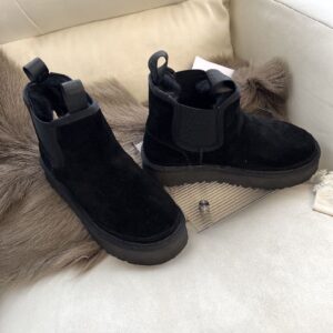 Flatform Black with elastic detail