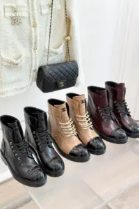 lace up Leather CoCo