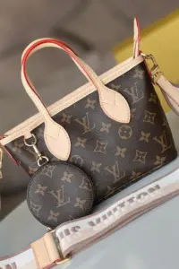 mini beige neverfall pouch