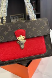 Lux leather red contrast