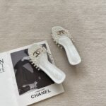 perspex pearl sling backs