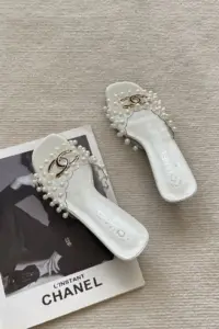 perspex pearl sling backs