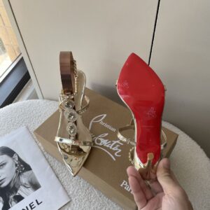 gold bling Red Bottoms
