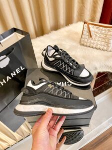 Black and white contrast CoCo trainers - Image 2