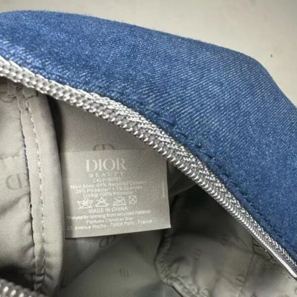 denim makeup wash bag - Image 2