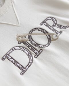 embroidered cd Safty pin jumper - Image 2