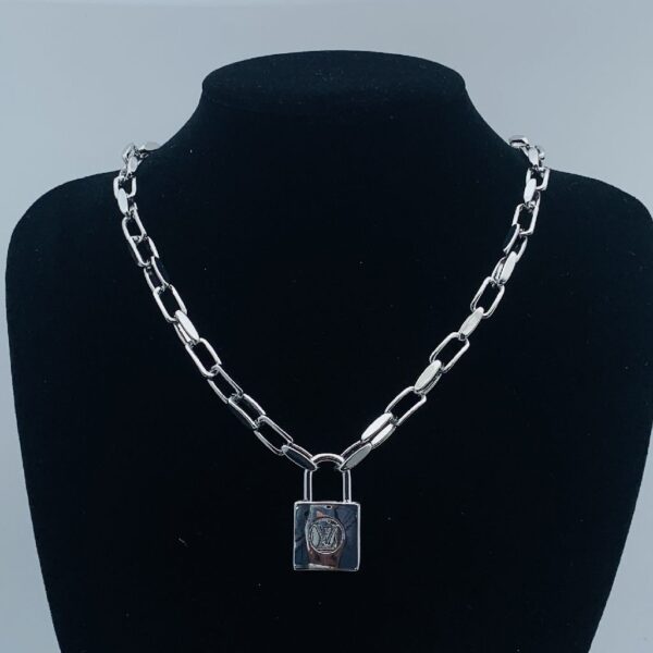L V padlock necklace - Image 1